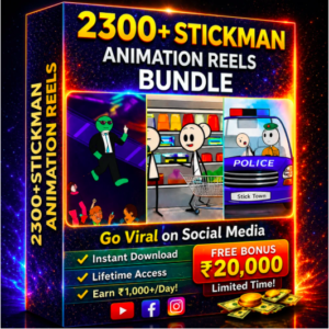 Get The Ultimate 2300+ Stickman Reels Bundle Now!!🎬